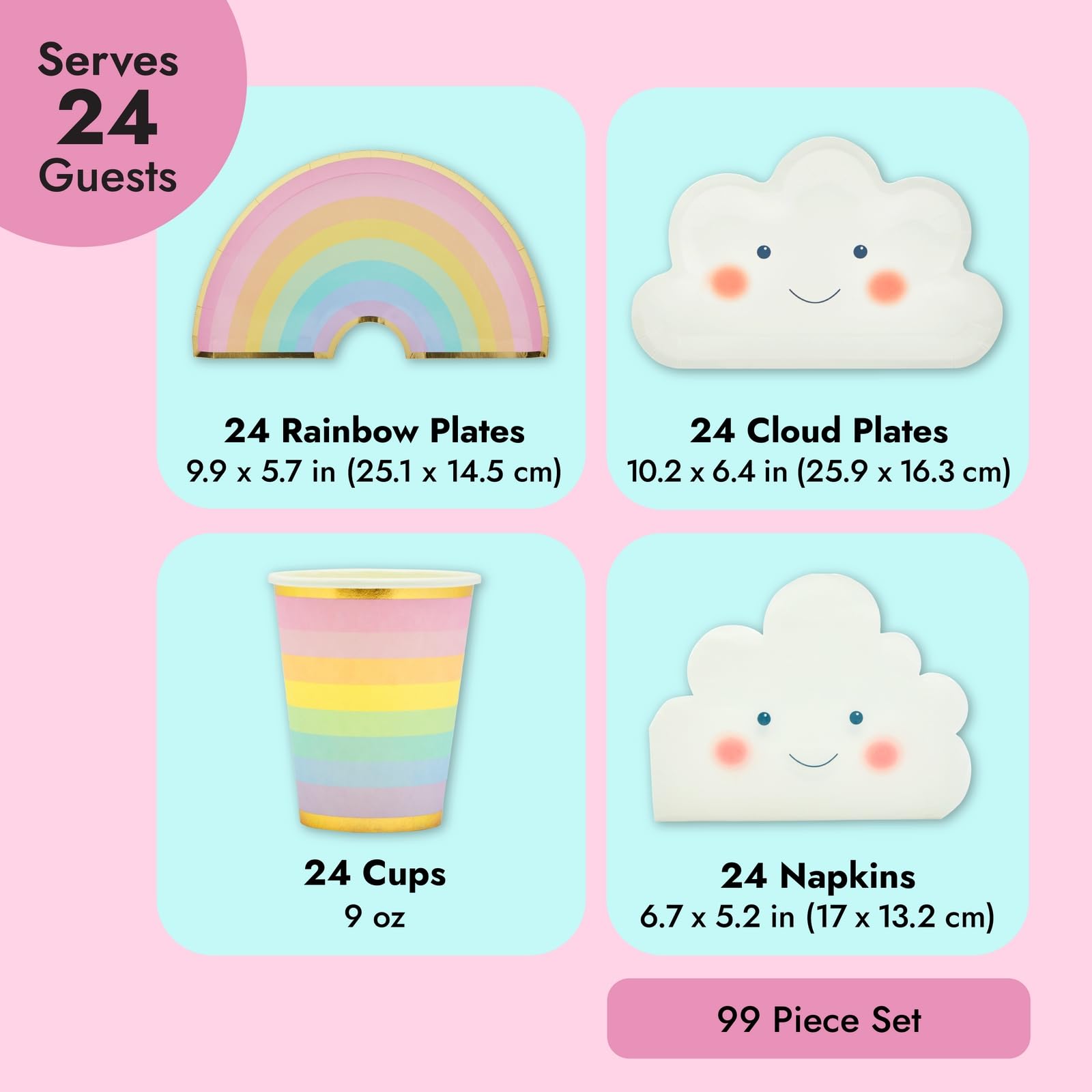 Cloud themed birthday banner included image