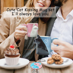 Mr and Mrs cat mug set for couples MengCat