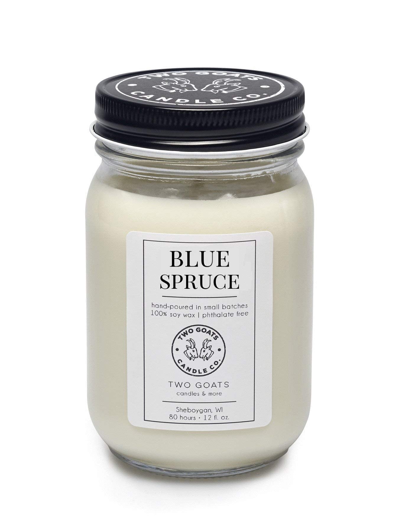 Blue Spruce Scented Soy Candle 12 oz hand poured in the USA