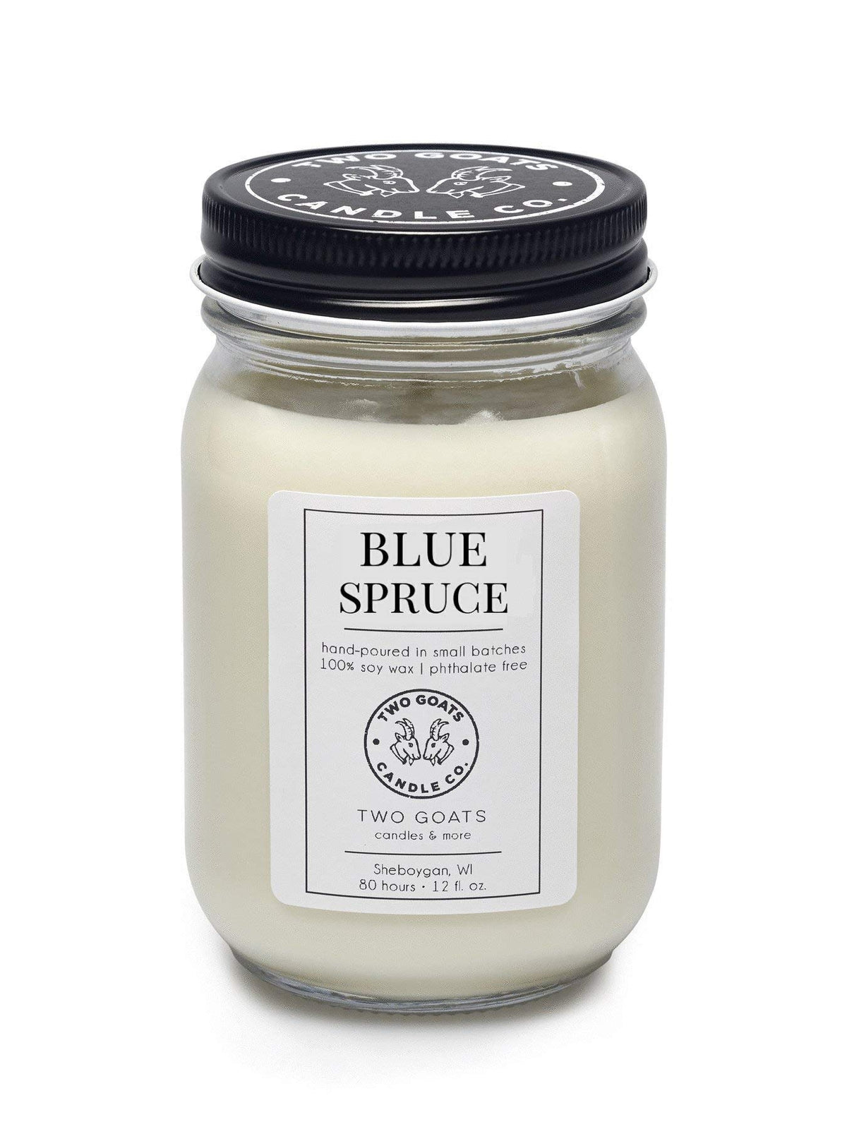 Blue Spruce Scented Soy Candle 12 oz hand poured in the USA