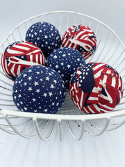 Fabric wrapped styrofoam ball for centerpieces