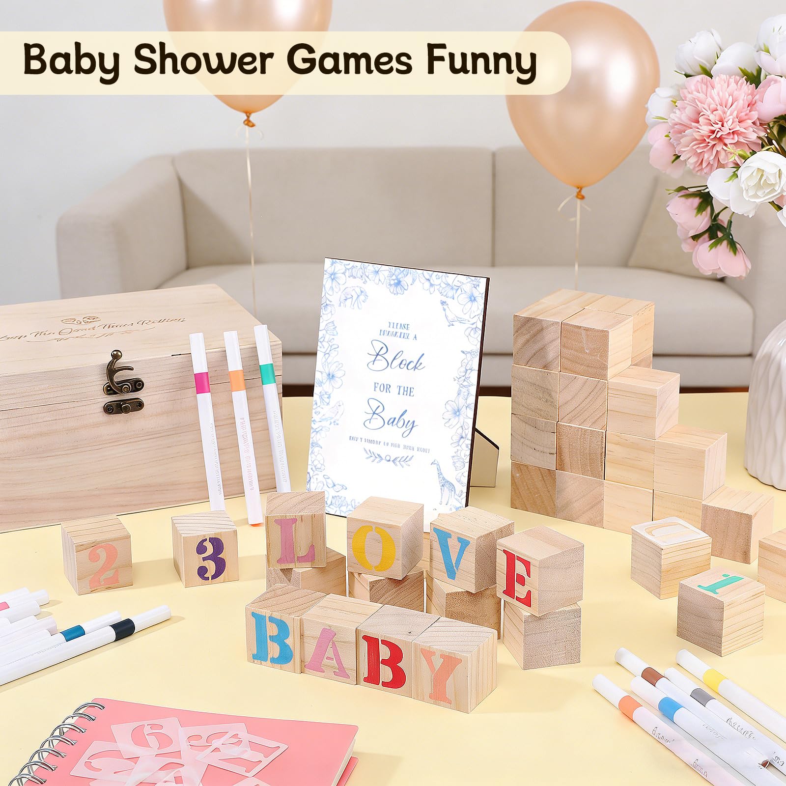 Blue themed baby shower sign kit for celebrations