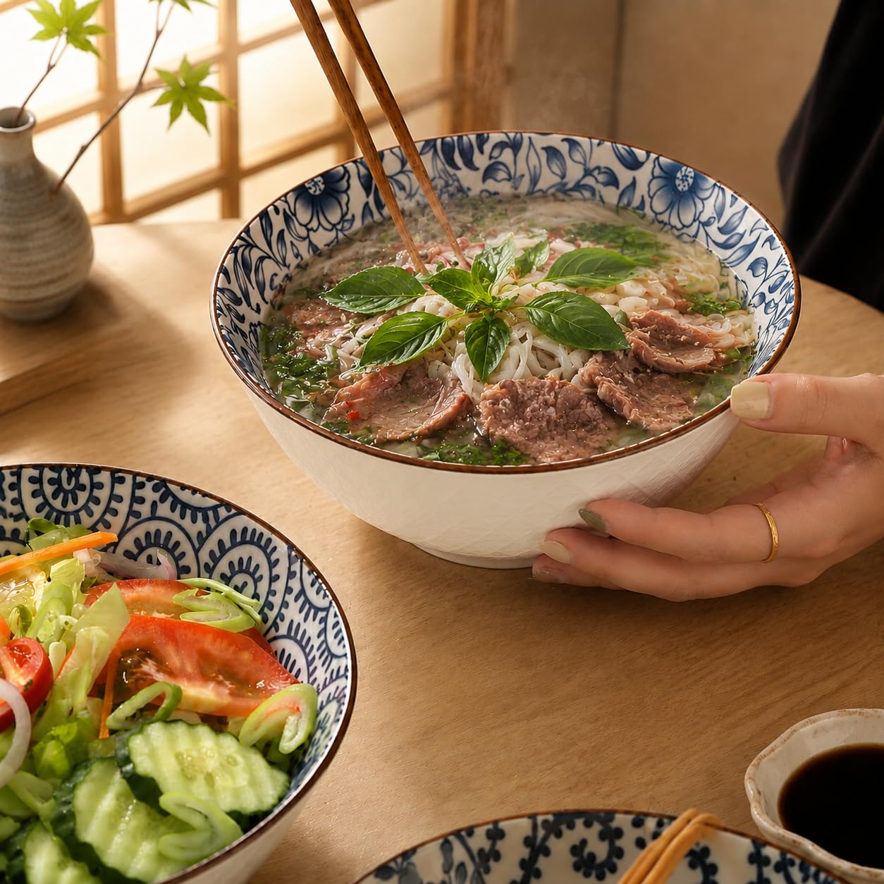 Dishwasher safe ramen bowls for daily use