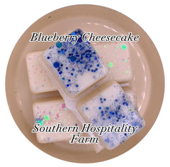 Blueberry Cheesecake Highly Scented Wax Melts 2.5 oz package with six break apart cubes