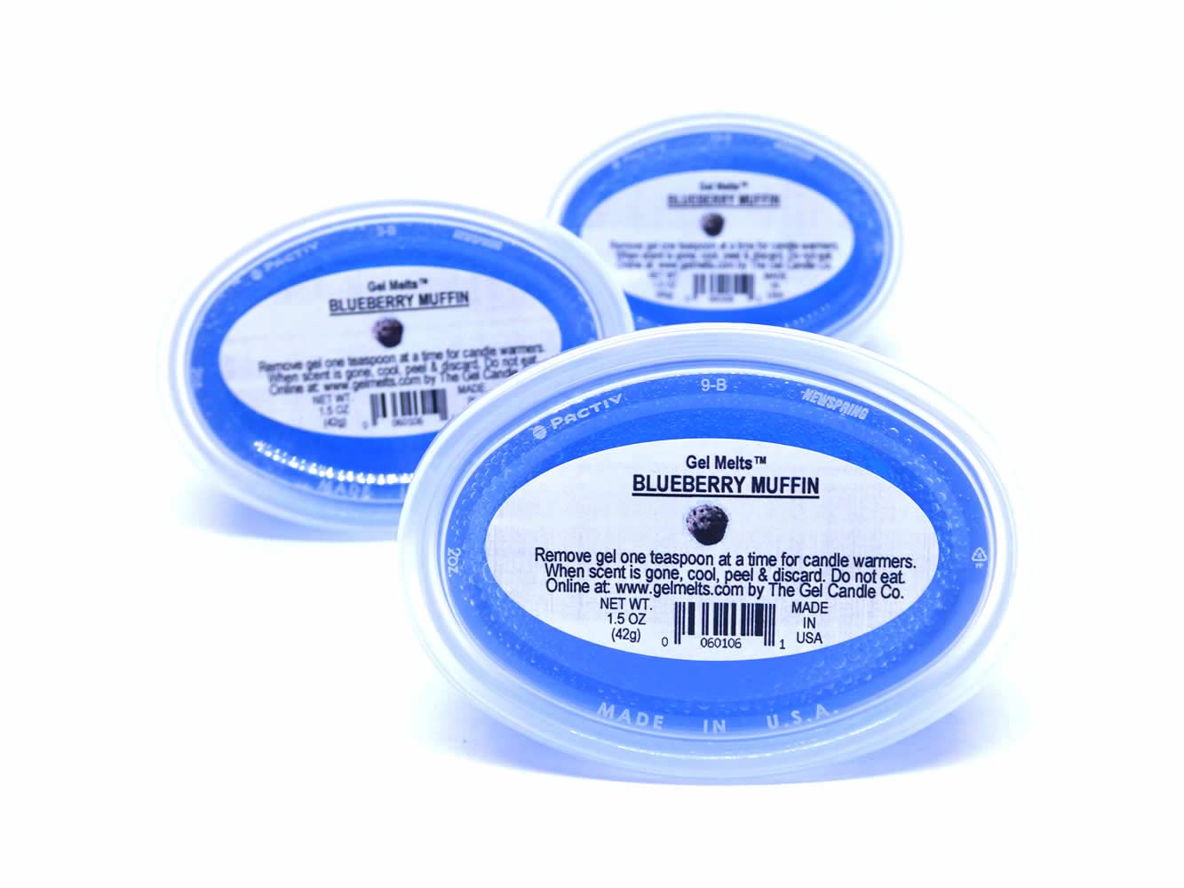Blueberry Muffin scented gel melts 1.5 oz cup for warmers