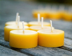 Pack of 12 Bluecorn Beeswax Tea Light Candles