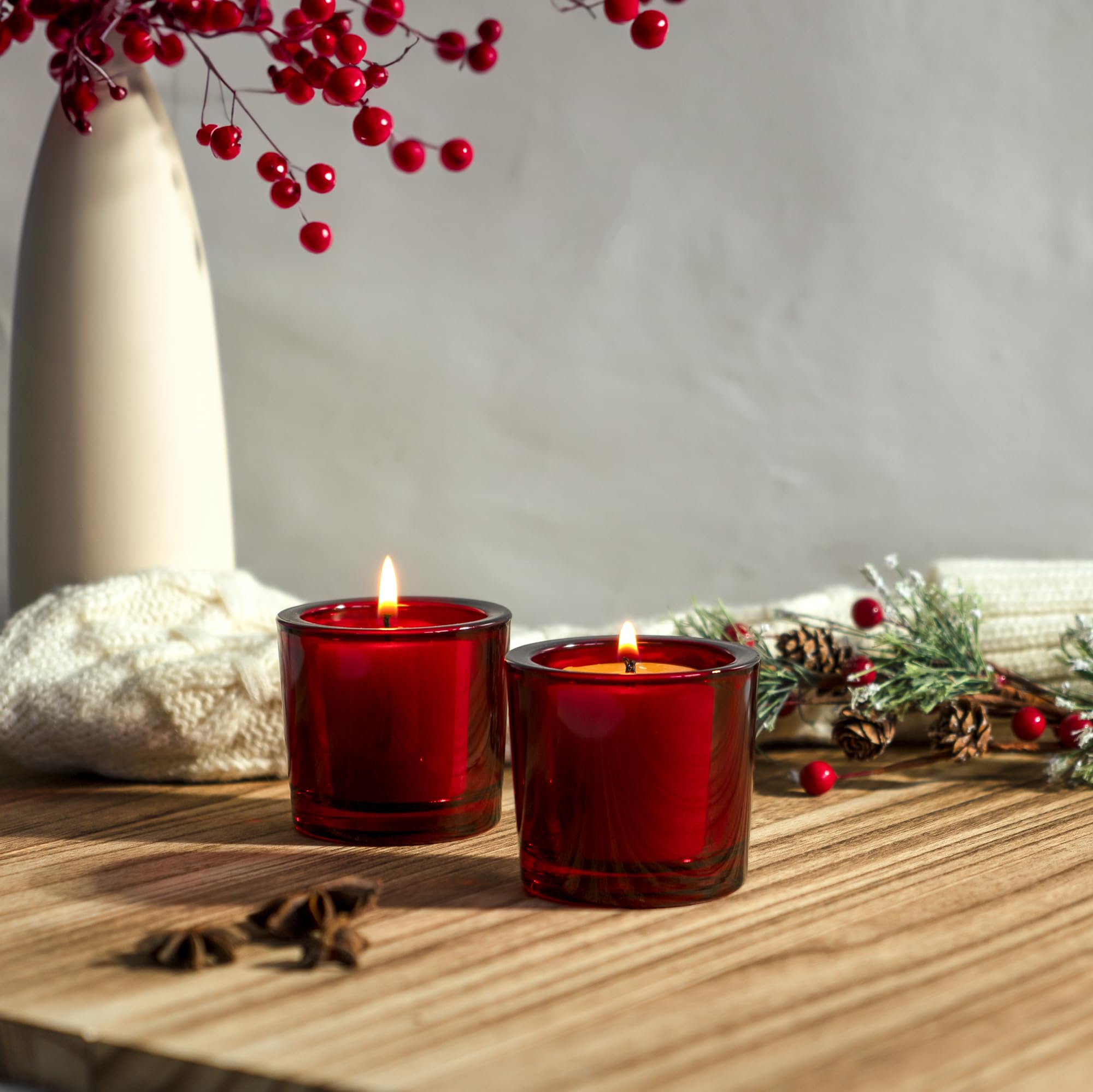 Beeswax votives clean burning for home decor