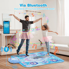 Non-slip PEVA surface foldable dance mat ready for travel