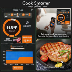 bluetooth food thermometer compatible with ios android