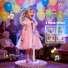 Bluetooth pairing with phones or tablets on Stand Karaoke Machine Kids