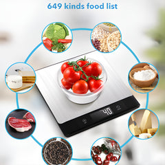 Scale showing Bluetooth connectivity for nutrition tracking