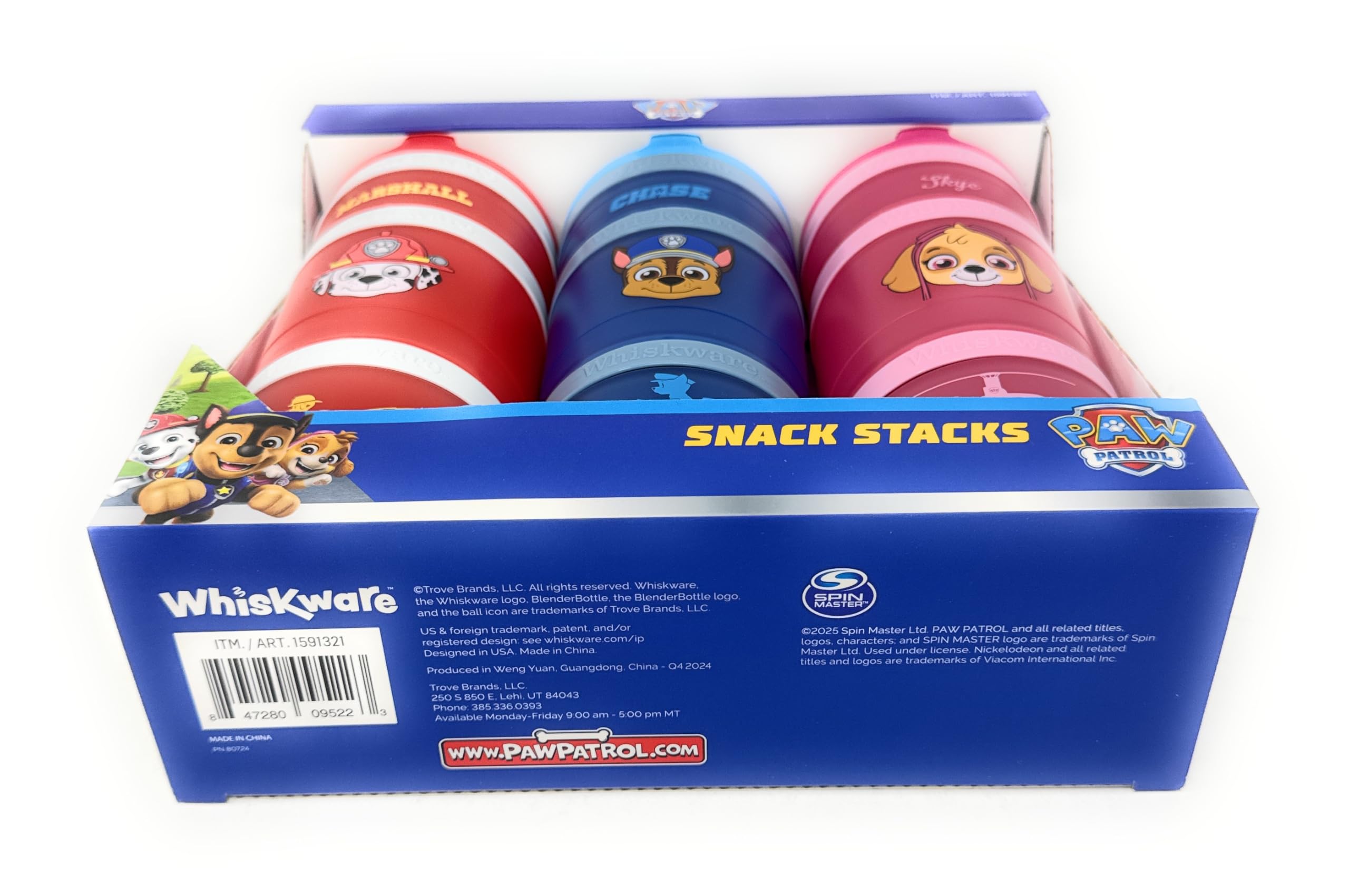 Compact stackable snack containers for school and travel