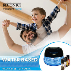 Bluonics Fresh Aire Water Air Washer night light on