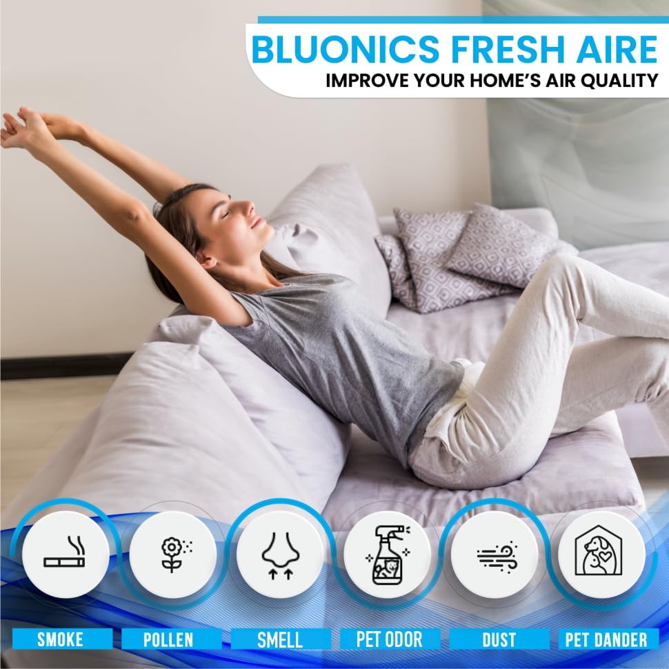 Bluonics Fresh Aire Water Air Washer in bedroom setting