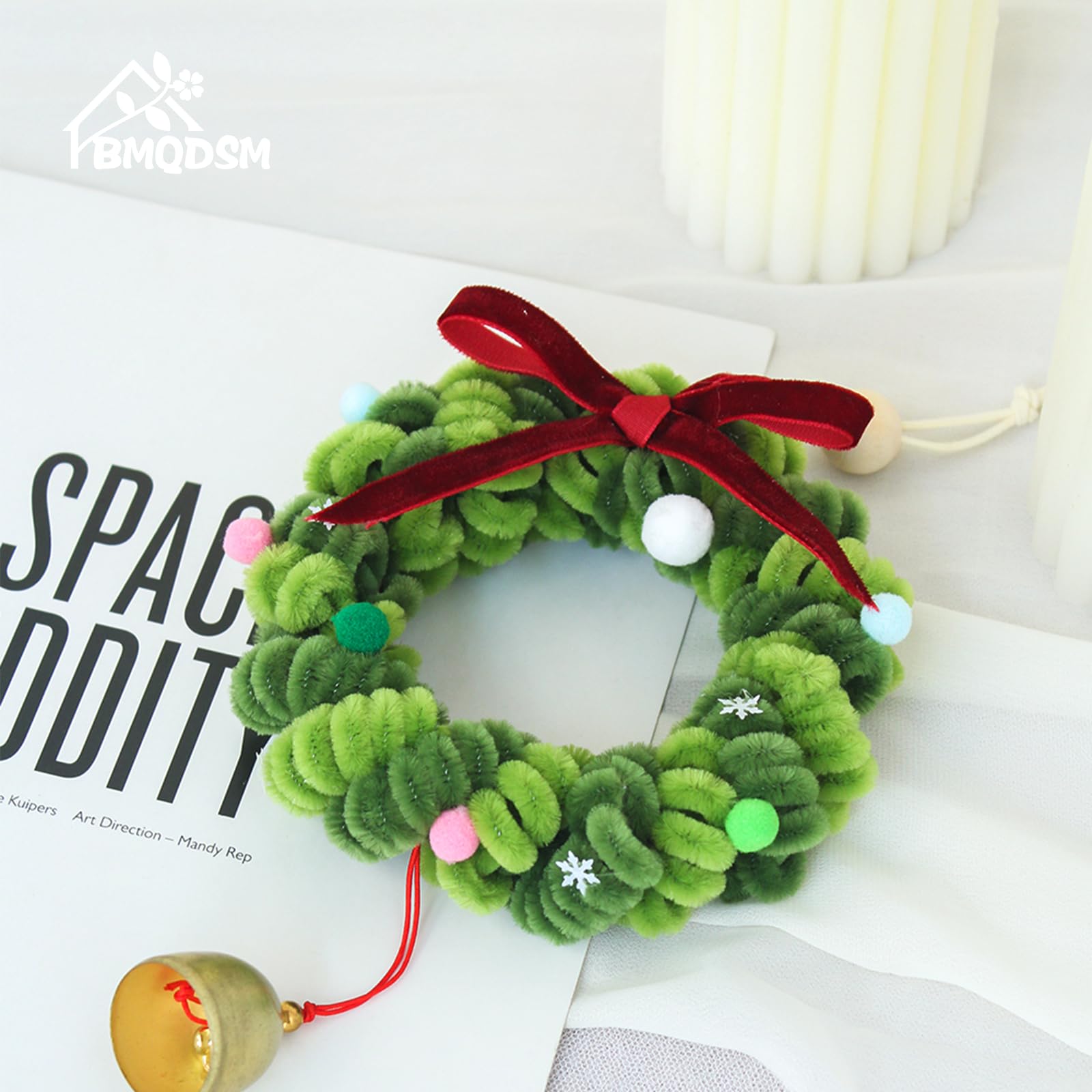 BMQDSM Plush bouquet wreath handmade texture