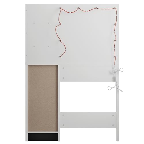 Boahaus LIVELYGLOW vanity desk with mirror and lights