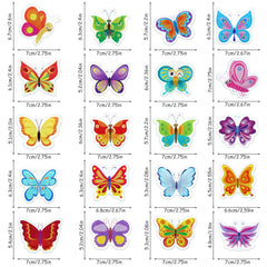Assorted butterflies thick gel window clings for windows