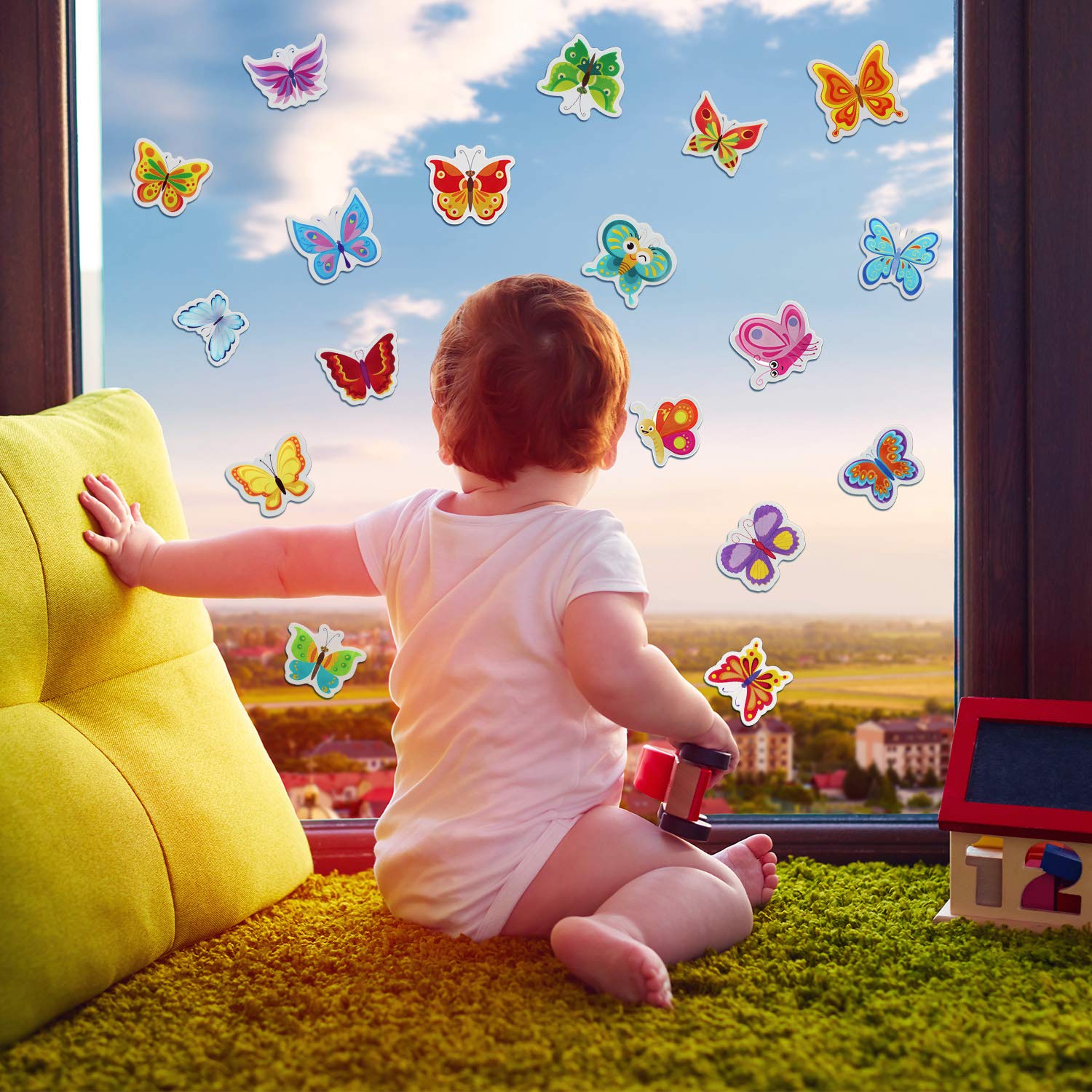 Party decorating butterflies thick gel clings Boao