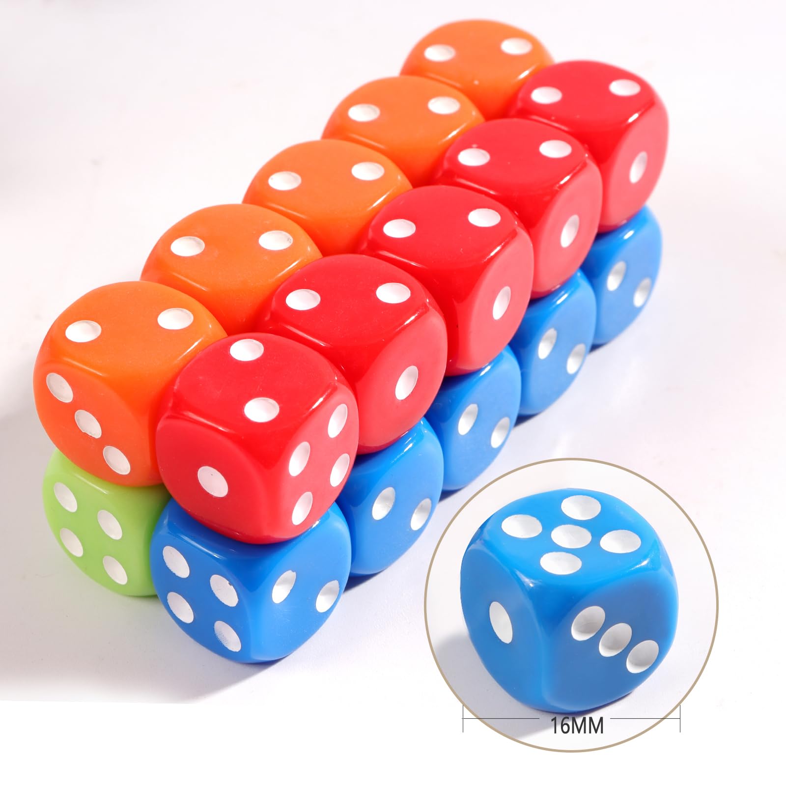 Assorted colors 10 color dice set for play