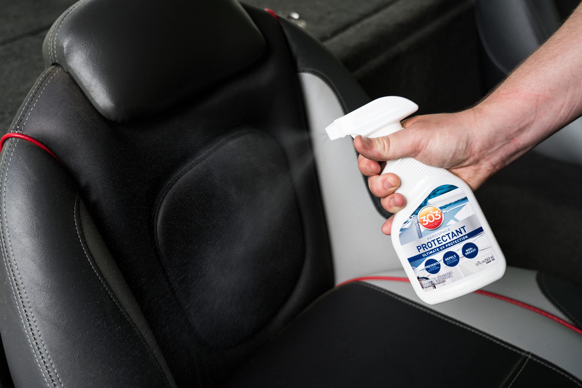 Not for use on clear plastics flooring or unfinished leather