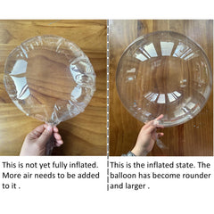 Clear Balloons Bubble 24 inch balloons 10 pcs