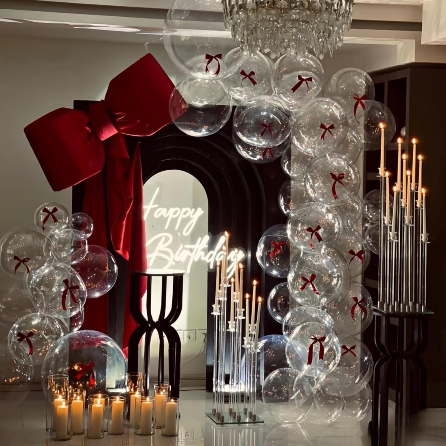 Fishing line included for arch displays
