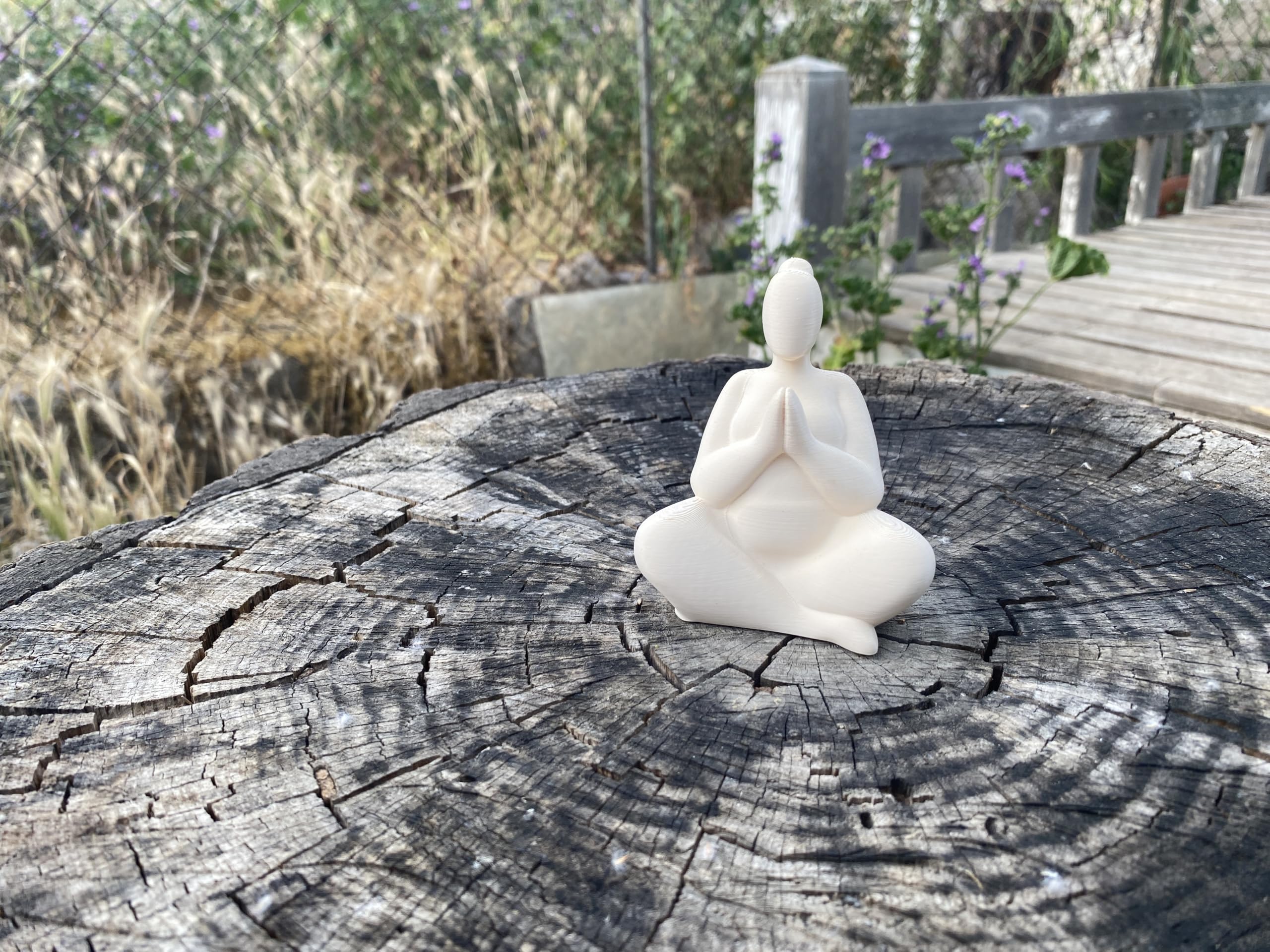 Body positivity gift statue for mindfulness