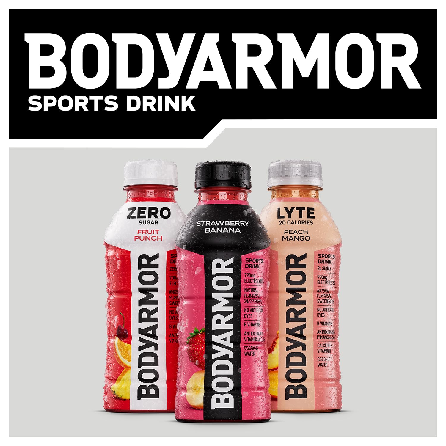 BodyArmor electrolyte drink 16oz Blackout Berry