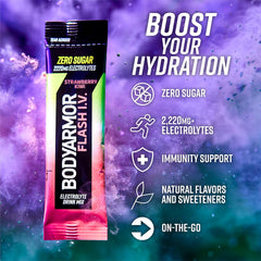 BodyArmor Flash IV electrolyte packets strawberry kiwi flavor image