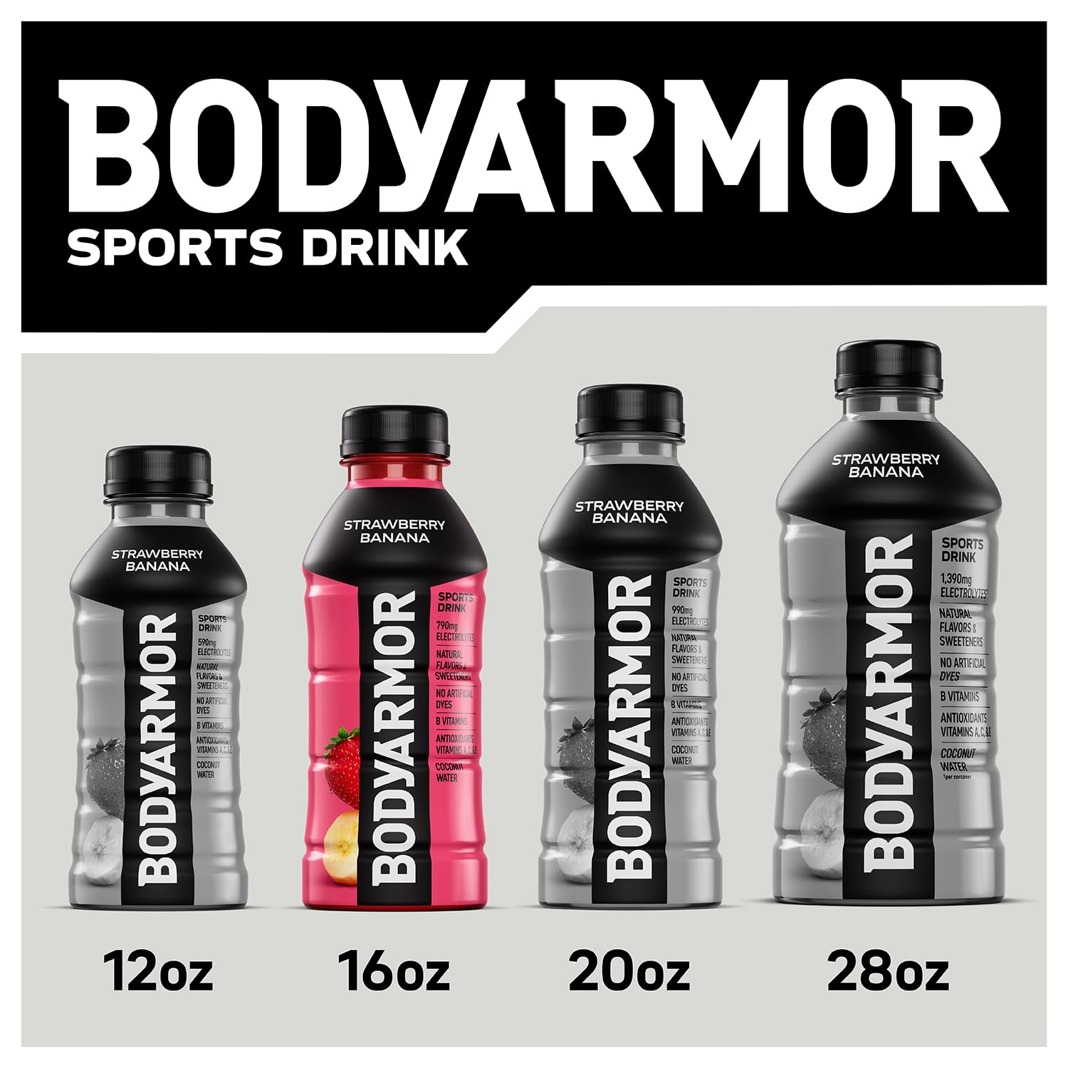 BodyArmor 12 count Blackout Berry sports drink 16oz