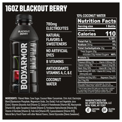 BodyArmor Blackout Berry 16oz bottle