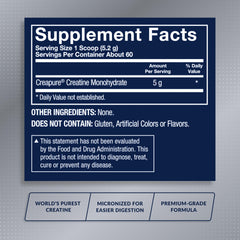 Creatine monohydrate Creapure from BodyTech label