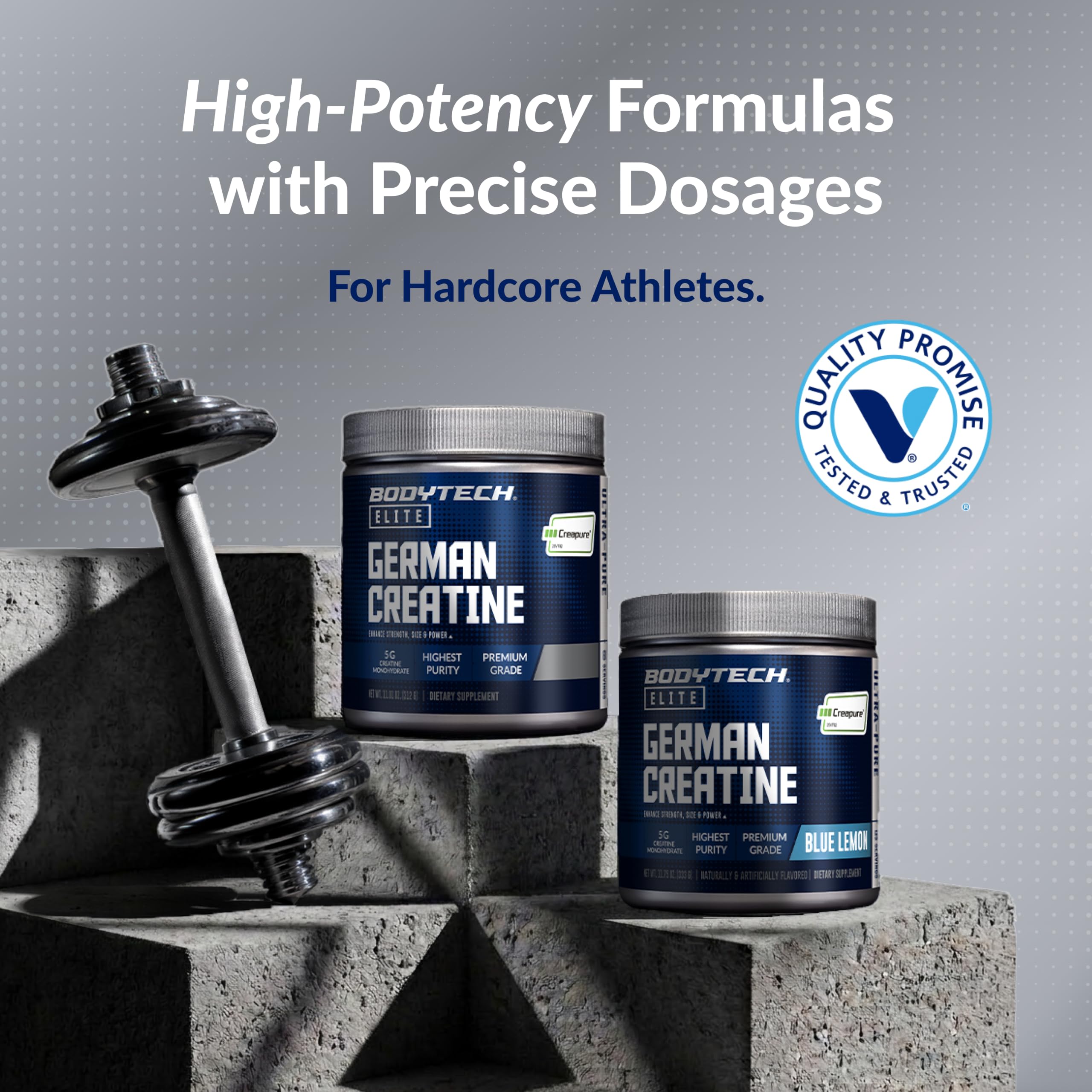 BodyTech Creapure German Creatine powder for strength training
