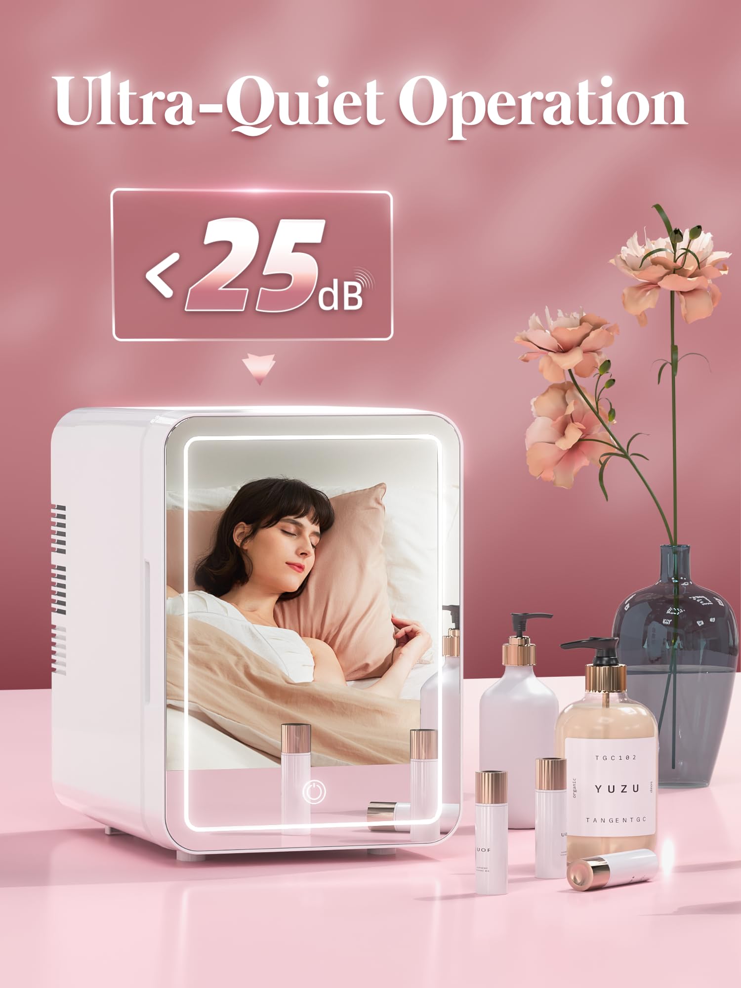 BOGDA Mini Skincare Fridge AC and DC power cords included