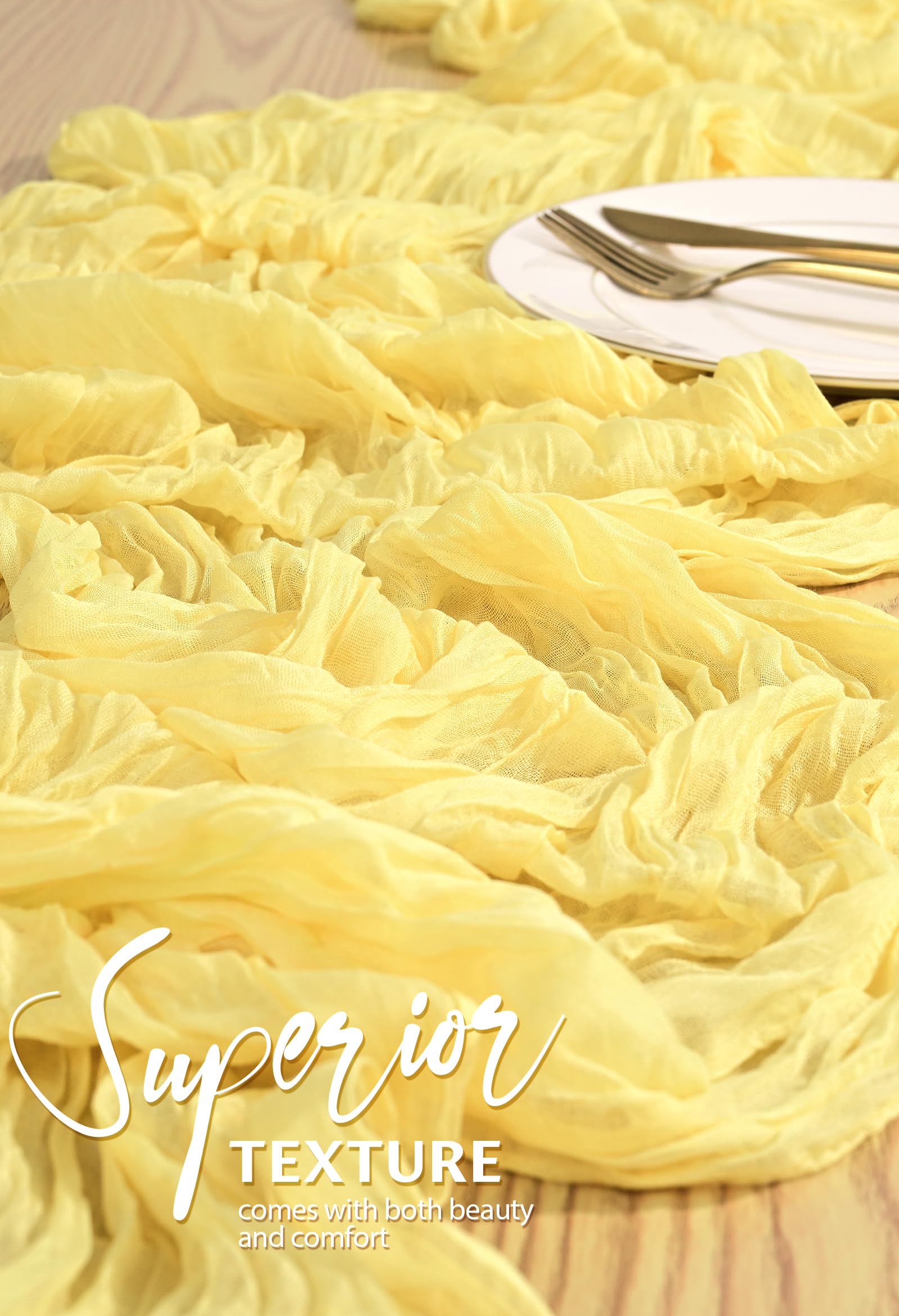 Premium material cheesecloth runner for events