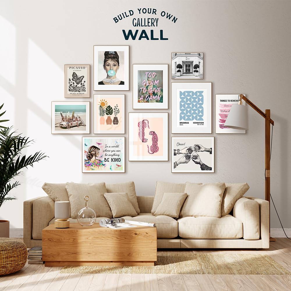 Boho minimalist vintage wall art by Lucky You