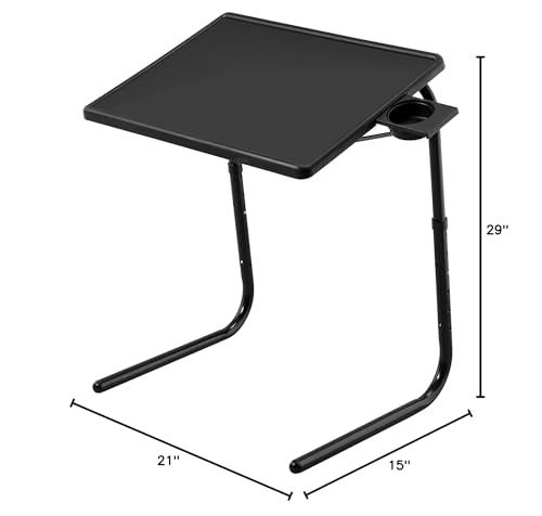 Versatile bedside study or TV tray use with Boidheach TV Tray Stand
