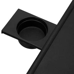 Foldable storage design on Boidheach TV Tray Stand beside sofa