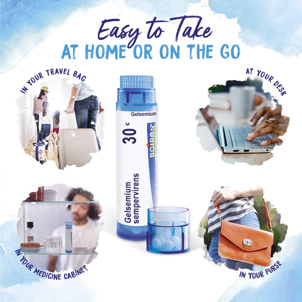 Three dispensing tubes portable pack for Gelsemium 30C