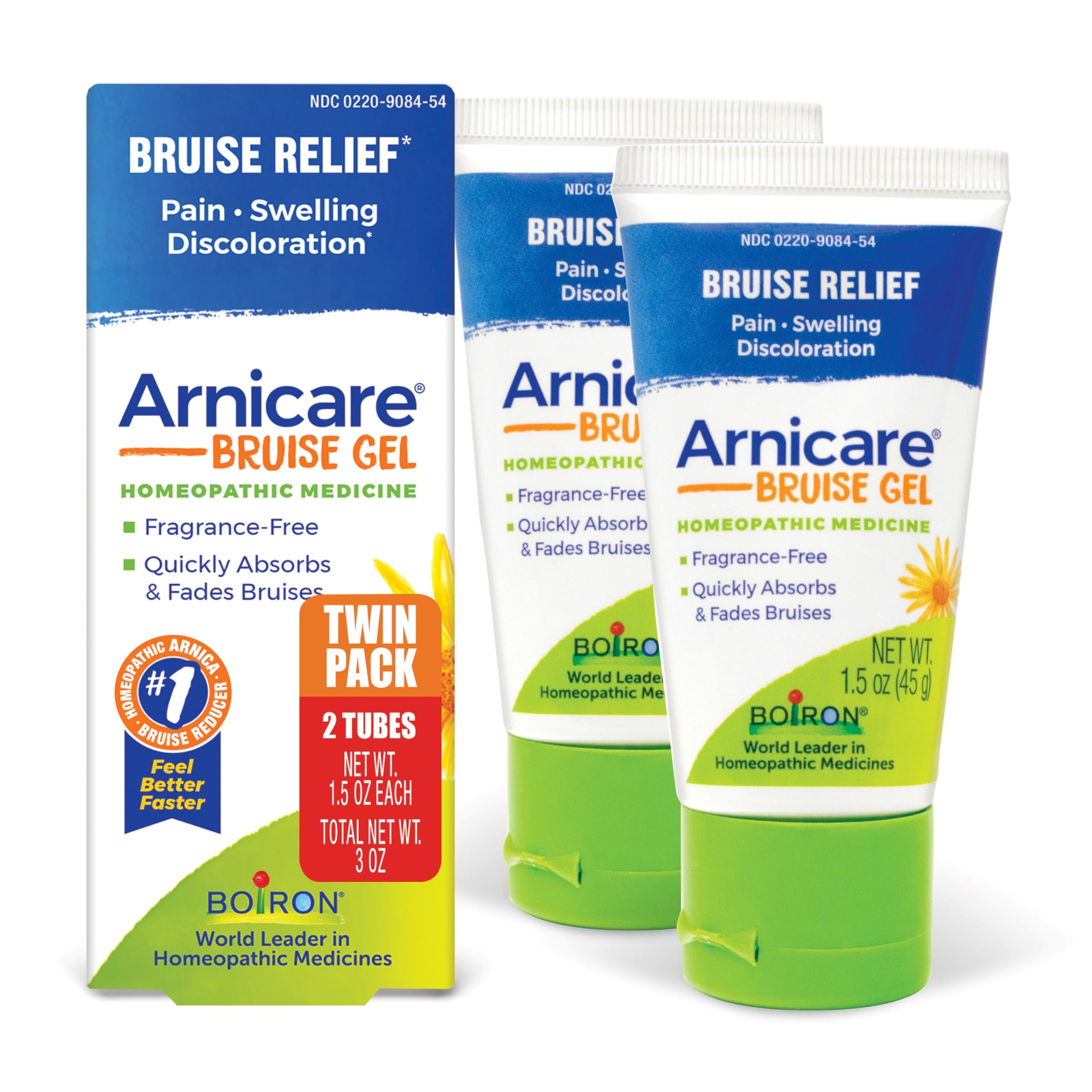 Boiron Arnicare Bruise Gel packaging label