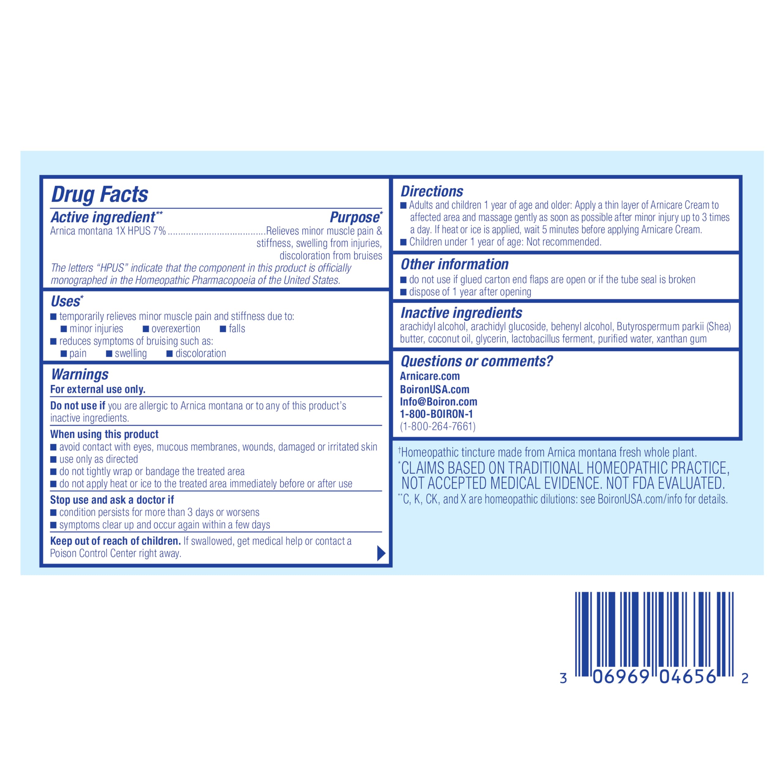 Arnicare Cream unscented formula close up