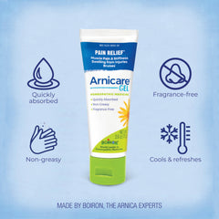 Arnica montana based topical gel unscented