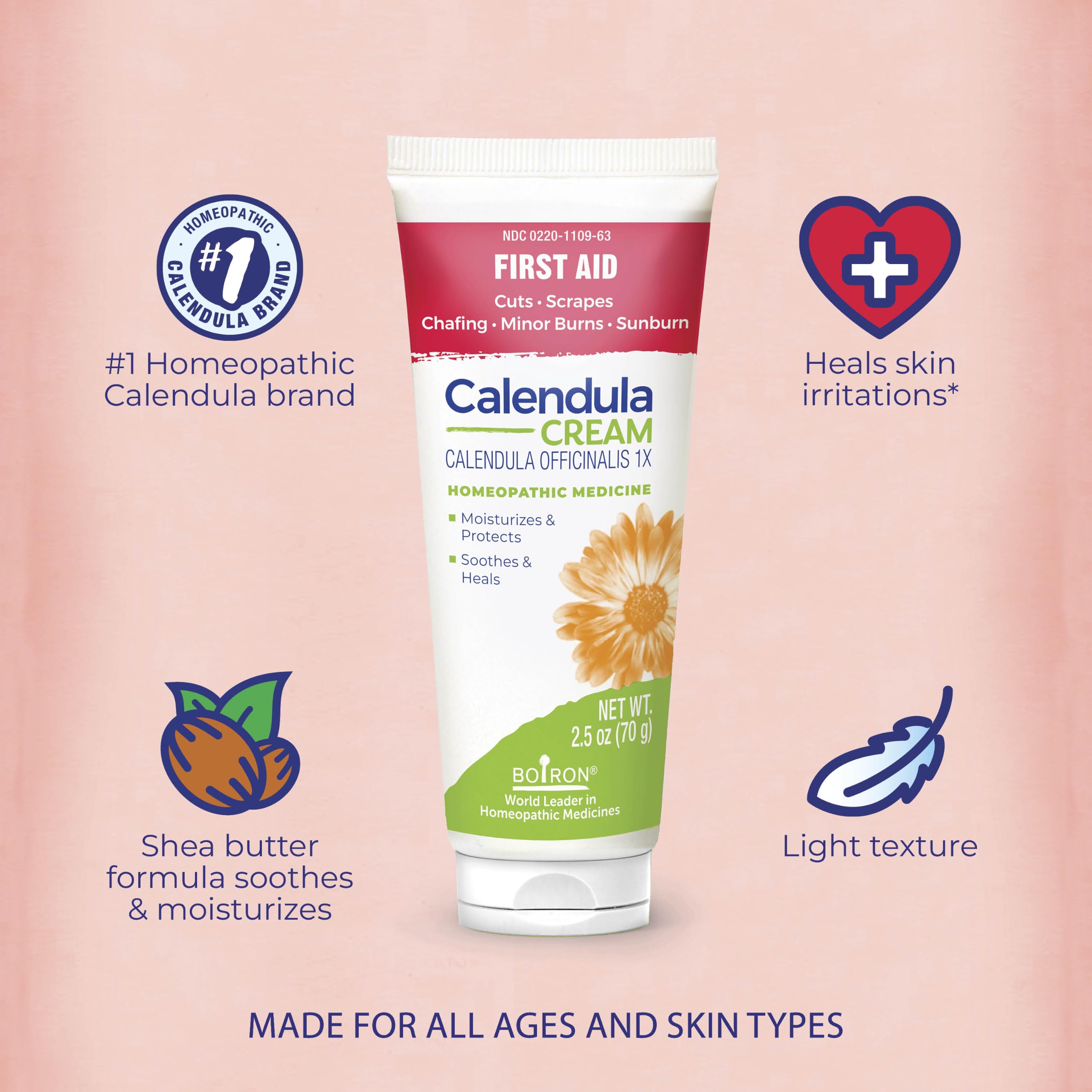 Plant powered calendula actives in Calendula Cream
