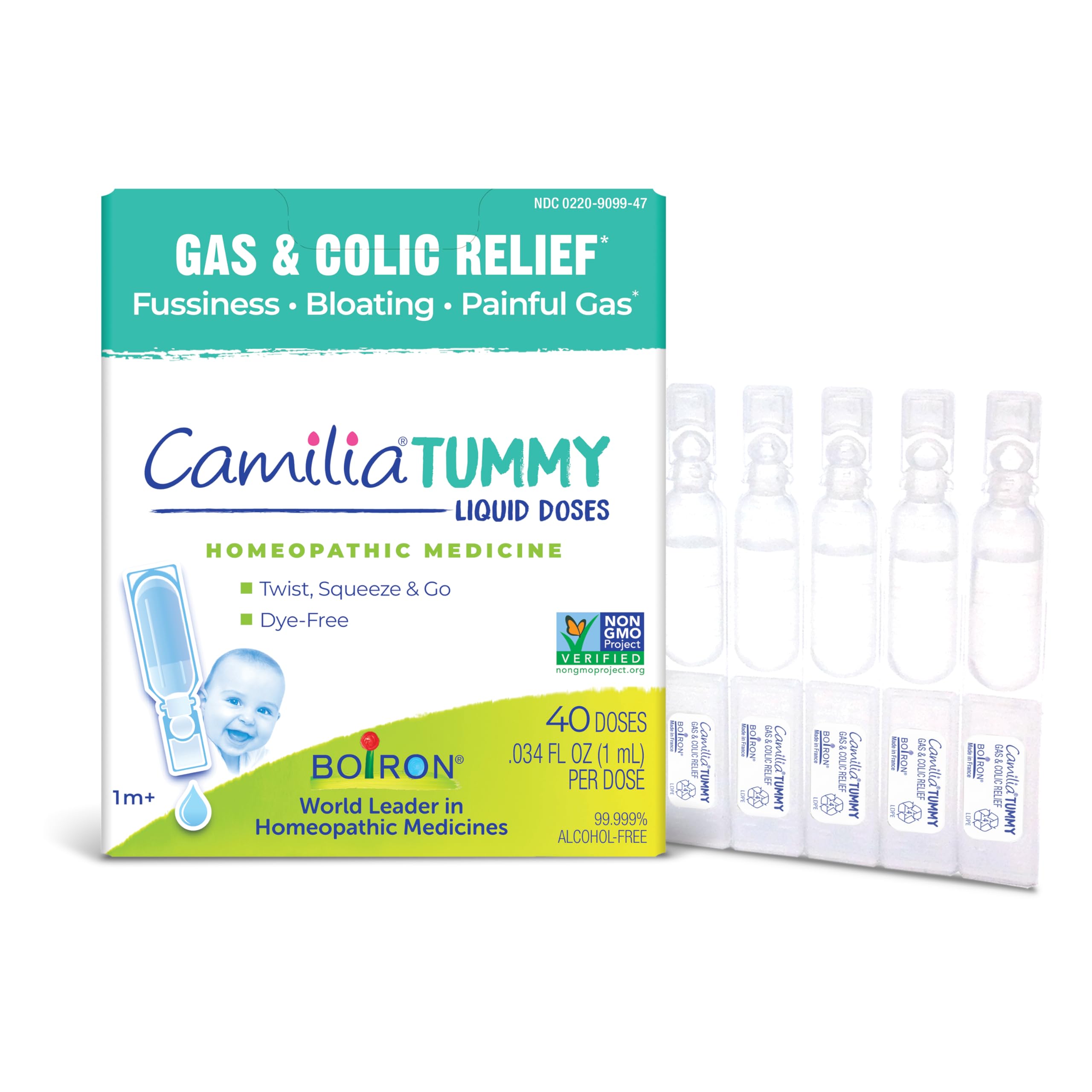 Boiron Camilia Tummy Drops packaging