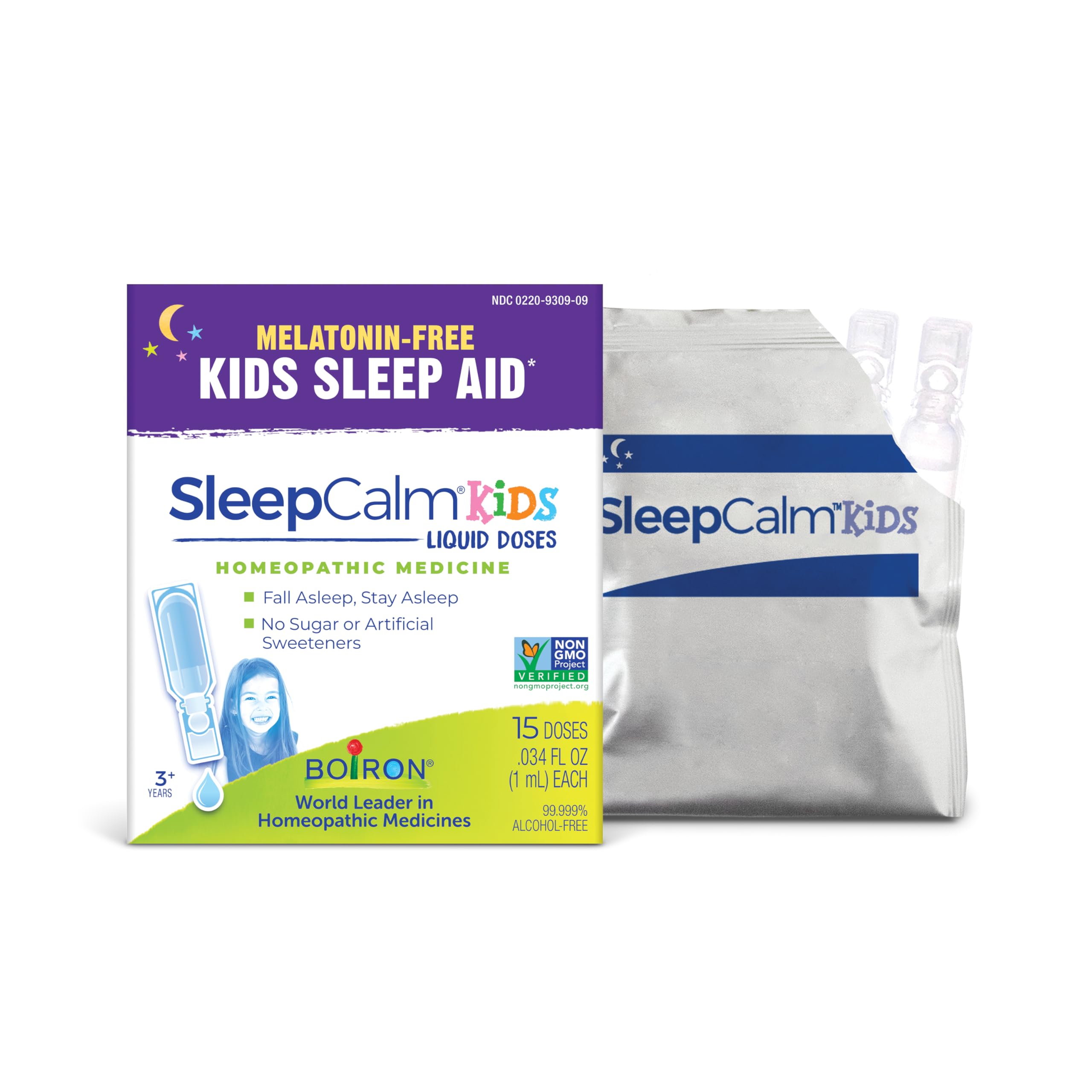 Boiron SleepCalm Kids liquid dose packaging