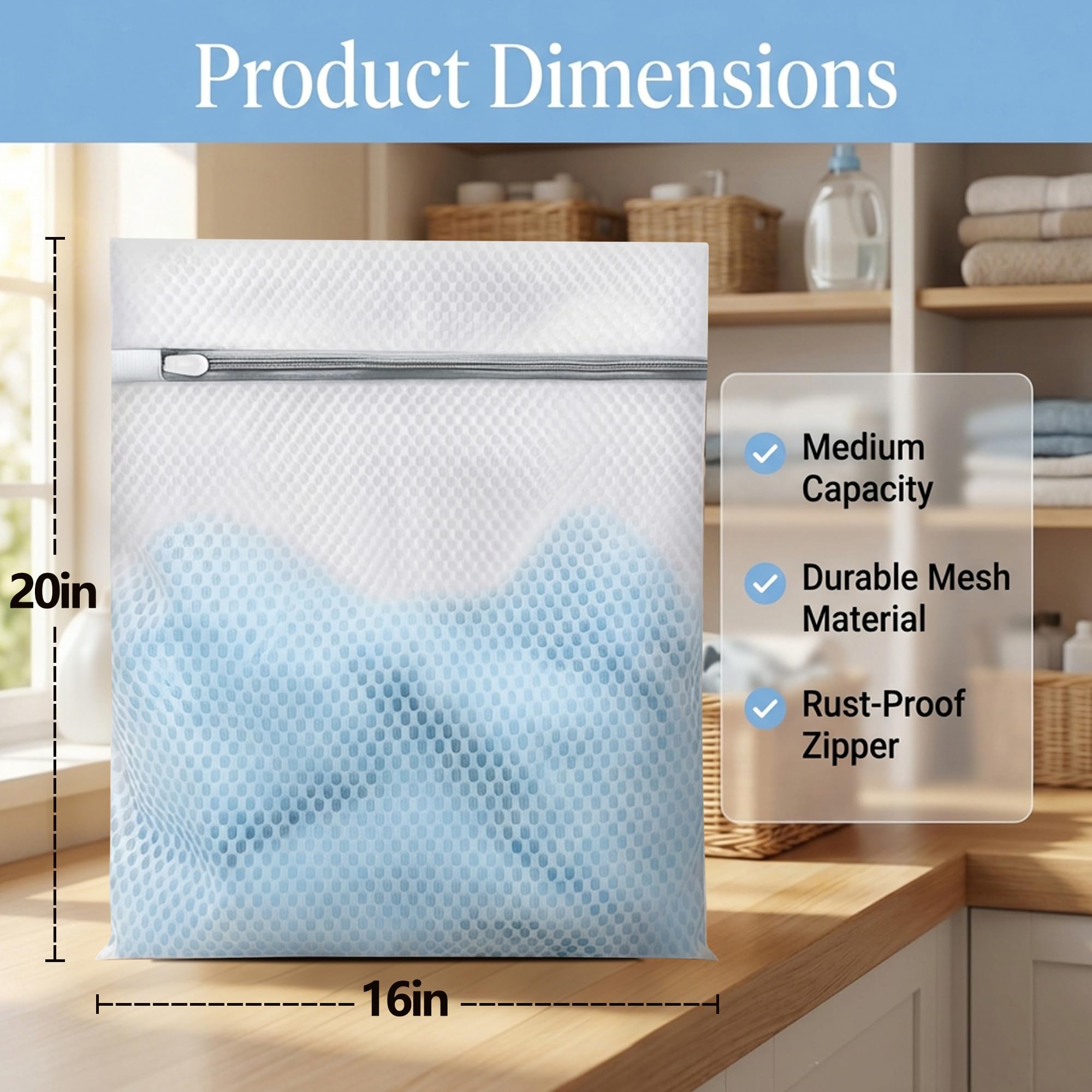 Delicate garments protected by BOKUGE laundry bag