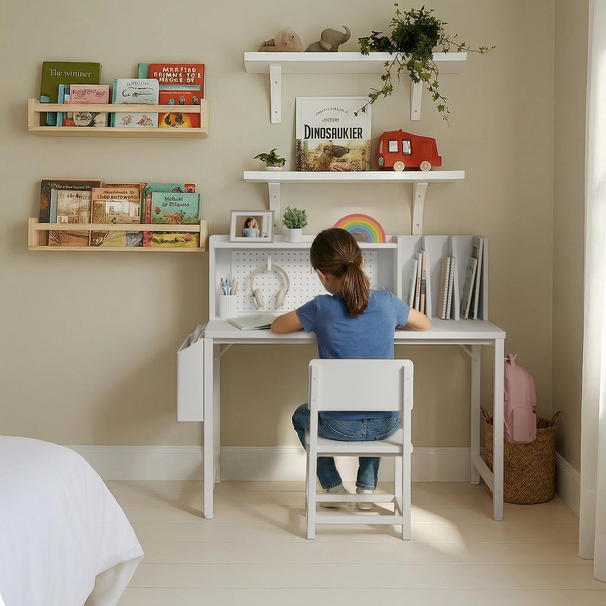 Overall BOLUO kids desk and chair set product image