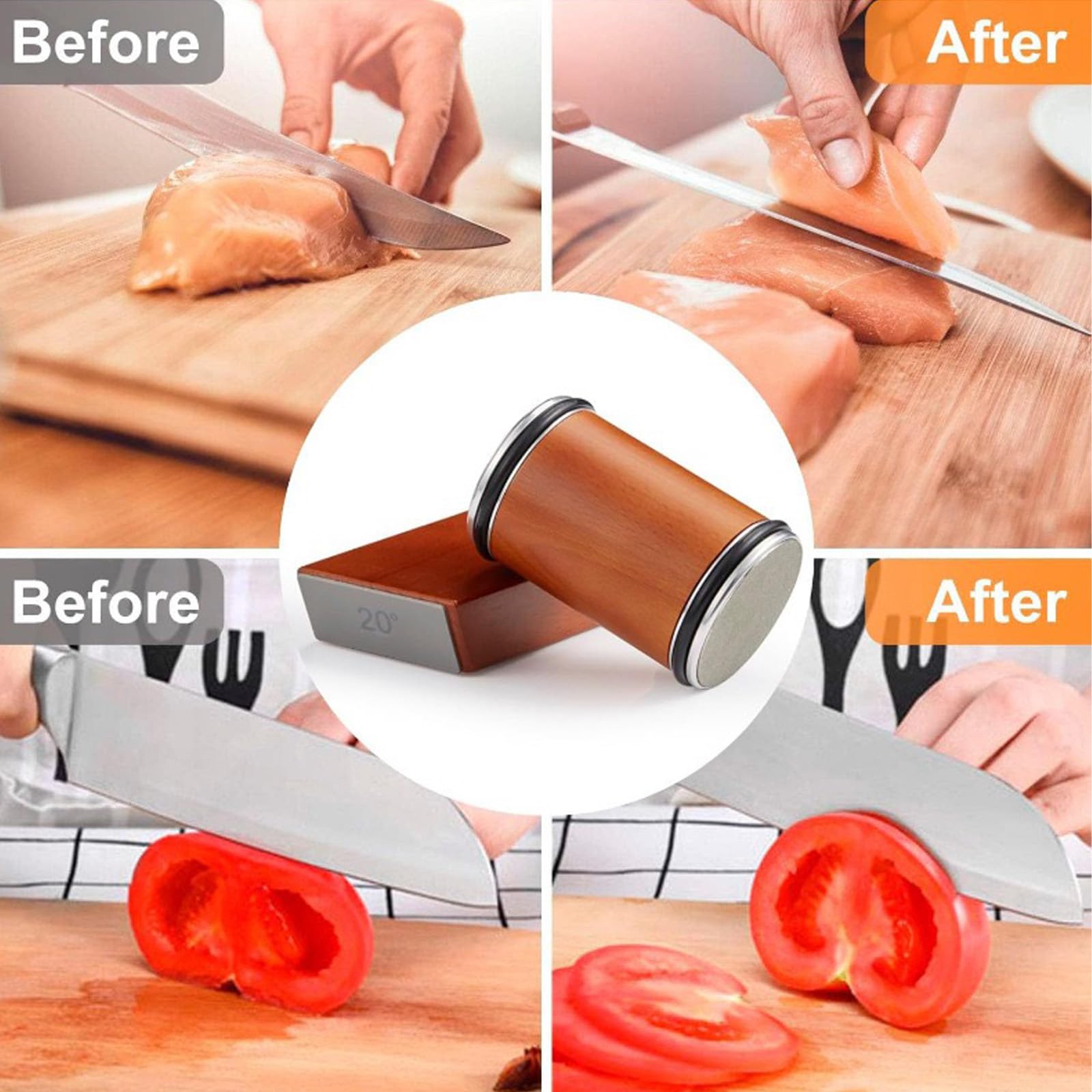 15-degree magnetic guide for BomCot sharpener