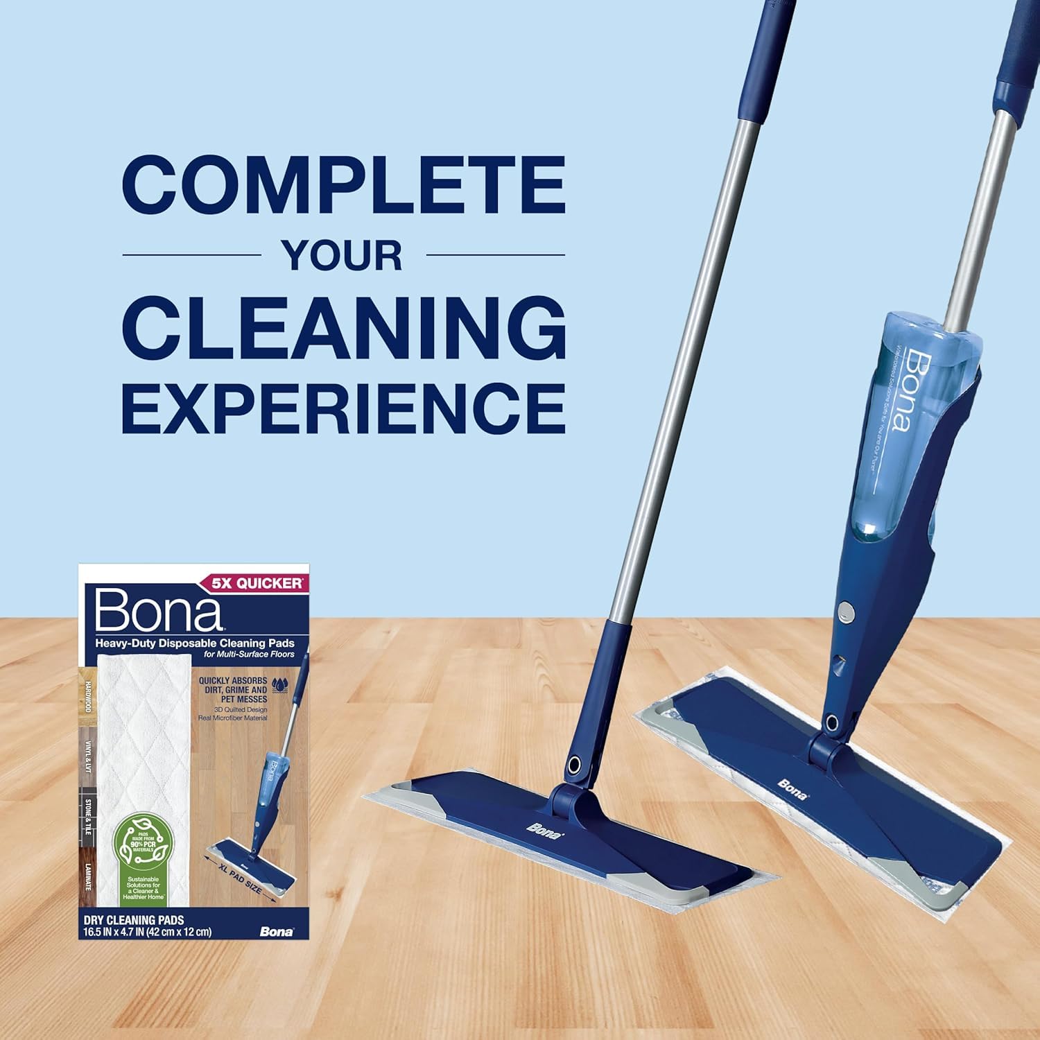 Packaging may vary for Bona disposable cleaning pads