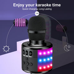 BONAOK 4-in-1 karaoke microphone Bluetooth speaker MP3